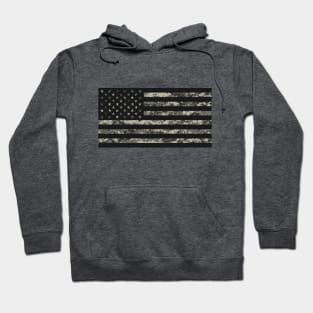 US Flag - Urban Black Hoodie